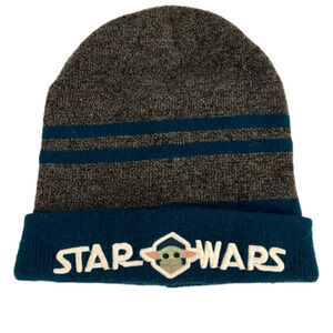 Star Wars The Child Baby Yoda Grogu Knit Youth Beanie Hat The Mandalorian